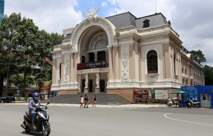 French architecture in Saigon opera today